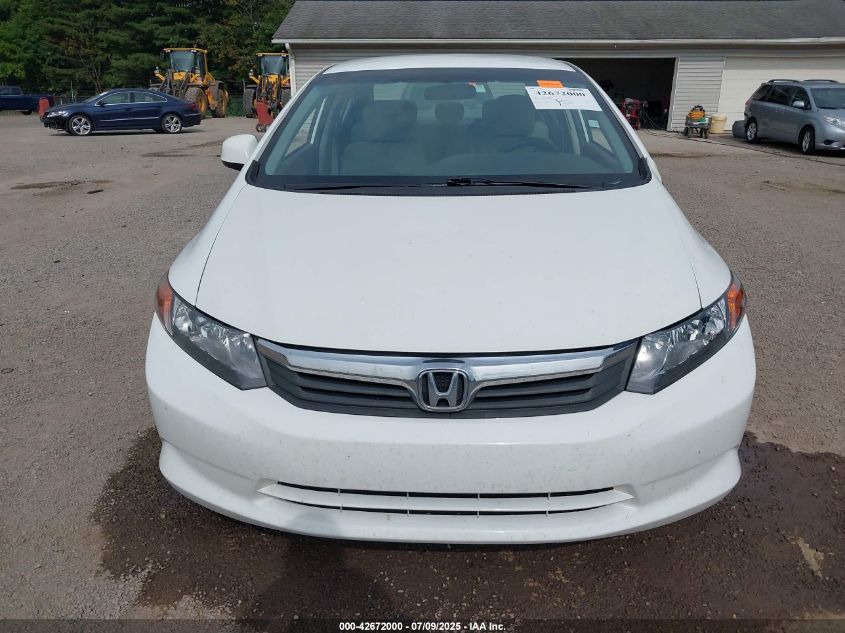 2012 Honda Civic Lx VIN: 19XFB2F51CE030039 Lot: 42672000