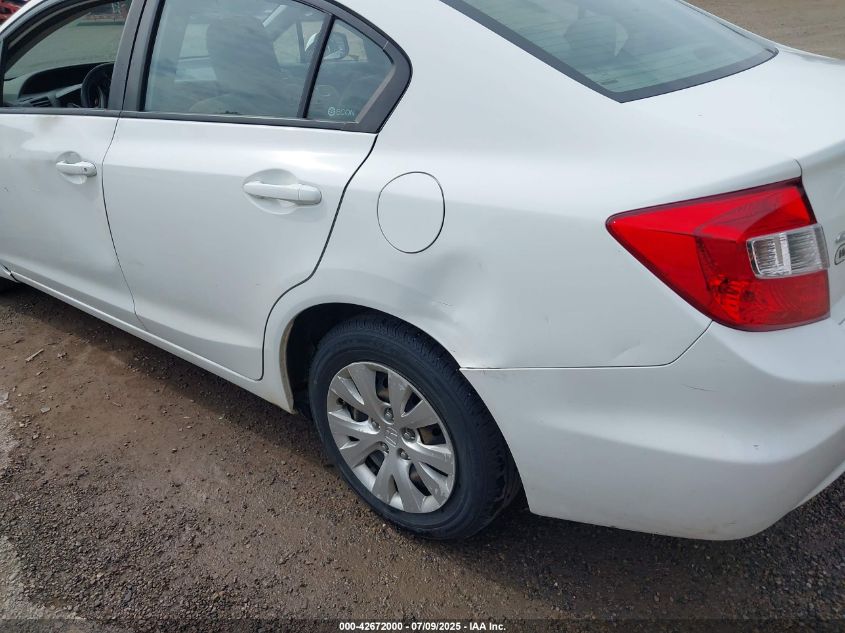 2012 Honda Civic Lx VIN: 19XFB2F51CE030039 Lot: 42672000