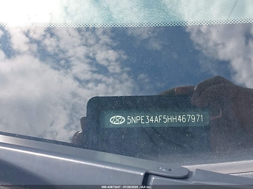 2017 Hyundai Sonata Sport VIN: 5NPE34AF5HH467971 Lot: 42673247