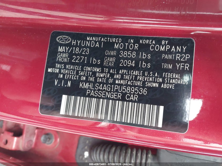 2023 HYUNDAI ELANTRA SEL - KMHLS4AG1PU589536