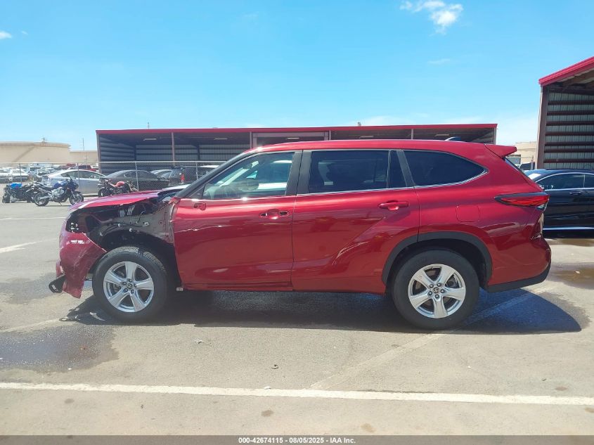 2023 Toyota Highlander Le VIN: 5TDKDRAHXPS509316 Lot: 42674115