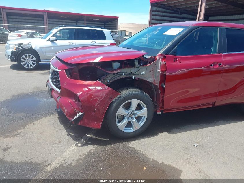 2023 Toyota Highlander Le VIN: 5TDKDRAHXPS509316 Lot: 42674115