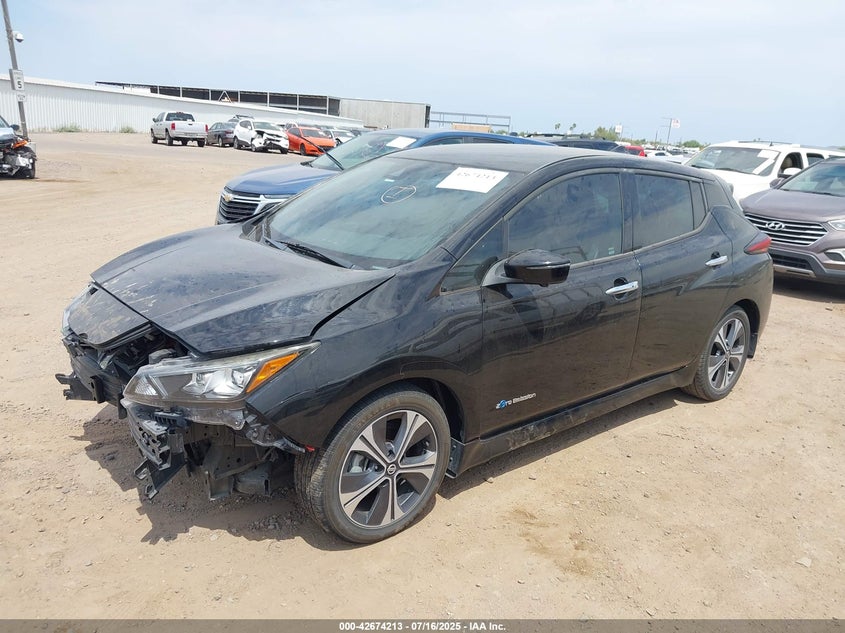 Vin: 1n4az1cp3jc301313, lot: 43167324, nissan leaf sl 20182