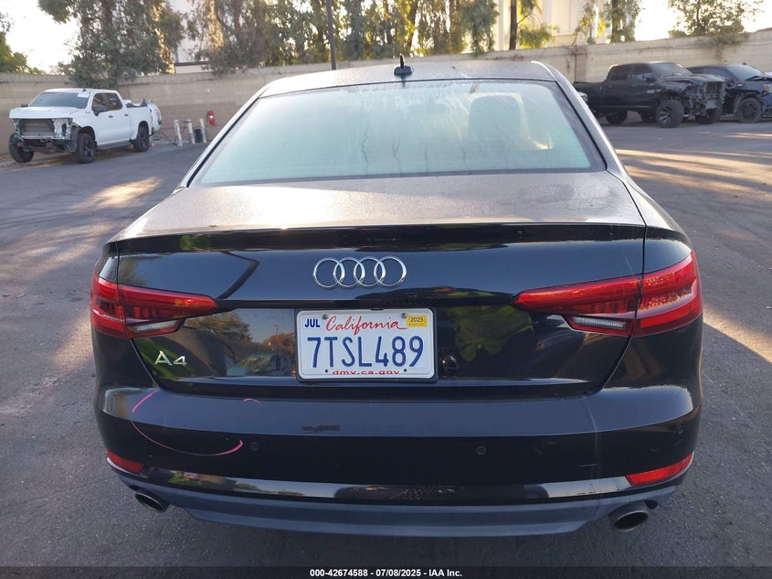 2017 AUDI A4 2.0T PREMIUM - WAUGNAF42HN011030