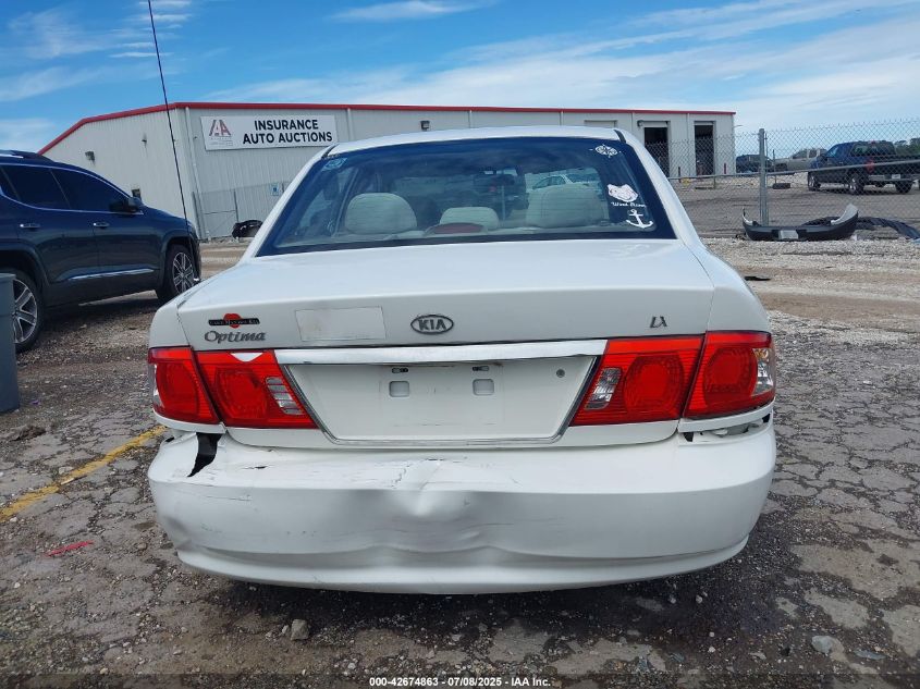 2005 Kia Optima Ex/Lx VIN: KNAGD126755382111 Lot: 42674863