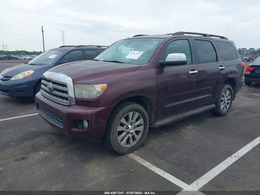 2008 TOYOTA SEQUOIA VIN: 5TDBY68A38S017059
