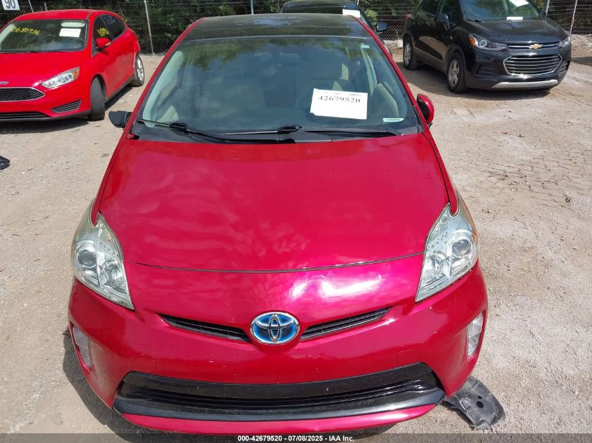 2012 Toyota Prius Three VIN: JTDKN3DU7C1581259 Lot: 42679520