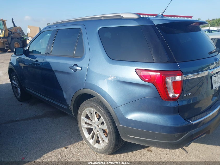 Vin: 1fm5k8d8xjgb76945, lot: 43173344, ford explorer xlt 20183