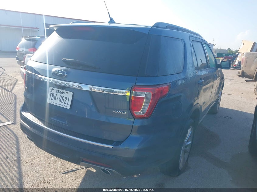 Vin: 1fm5k8d8xjgb76945, lot: 43173344, ford explorer xlt 20184