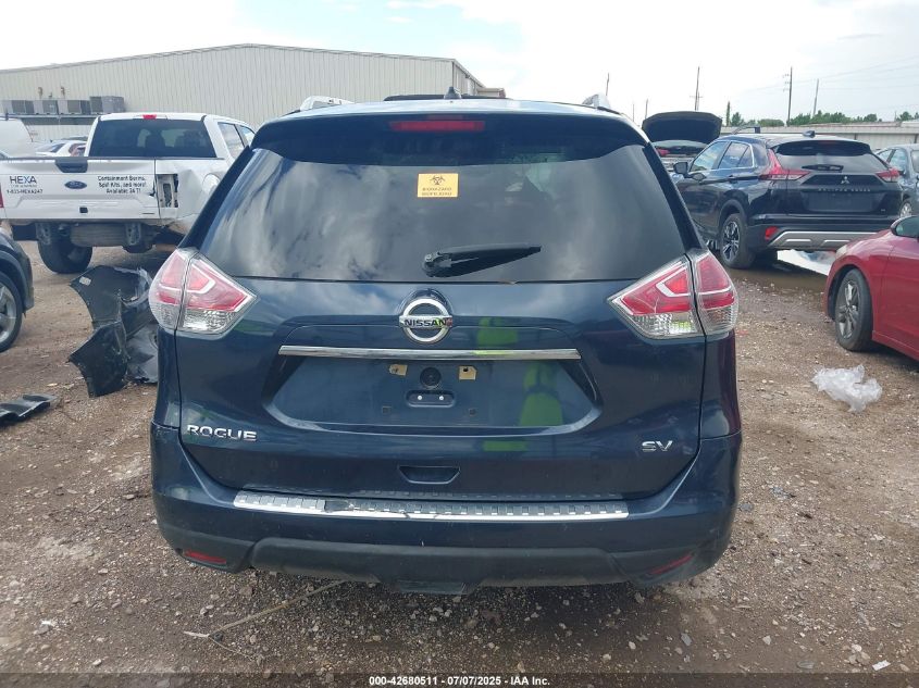 2016 Nissan Rogue Sv VIN: 5N1AT2MT0GC916158 Lot: 42680511