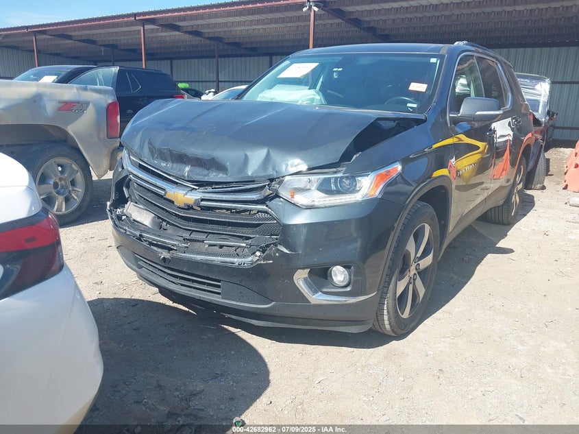 2021 CHEVROLET TRAVERSE AWD LT LEATHER - 1GNEVHKW5MJ208700