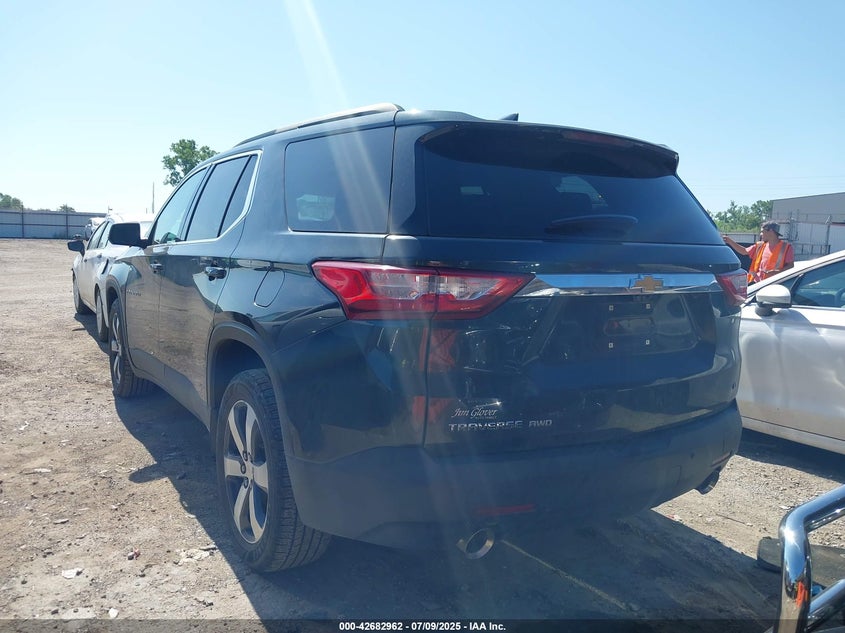 2021 CHEVROLET TRAVERSE AWD LT LEATHER - 1GNEVHKW5MJ208700