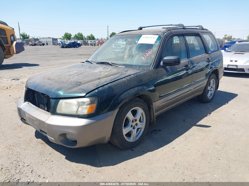 2004 Subaru Forester 2.5Xs green other gasoline JF1SG65684G709220 photo #3