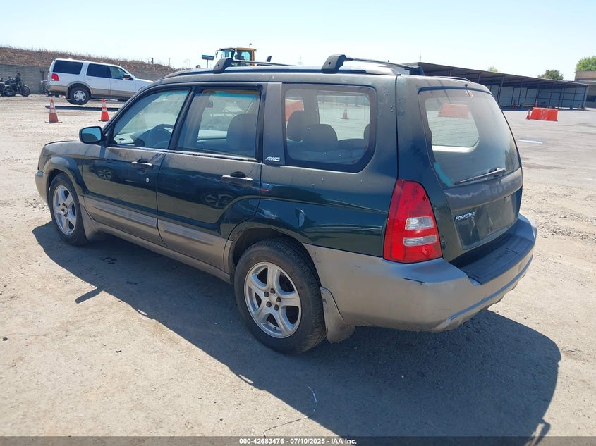 2004 Subaru Forester 2.5Xs green other gasoline JF1SG65684G709220 photo #4