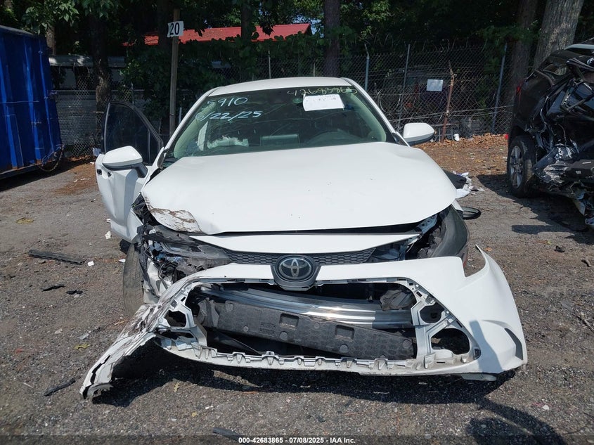 2021 Toyota Corolla Le VIN: 5YFEPMAE2MP225910 Lot: 42683865