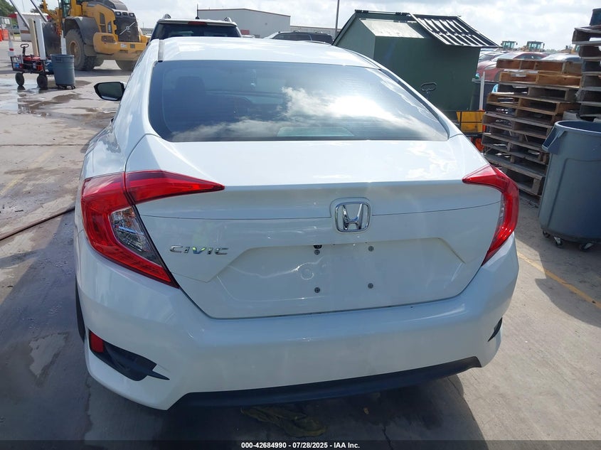 2017 Honda Civic 2.0 Lx White Lot 111042684990 Vin 19XFC2F52HE024853