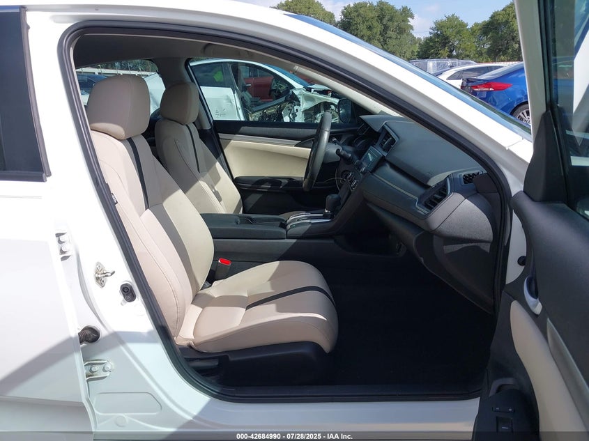 2017 Honda Civic 2.0 Lx White Lot 111042684990 Vin 19XFC2F52HE024853