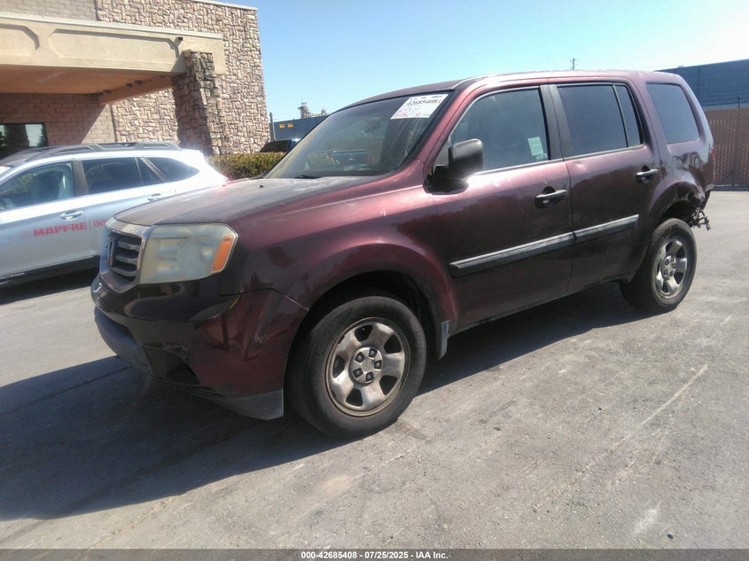 Vin: 5fnyf4h28cb076974, lot: 43178532, honda pilot lx 20122