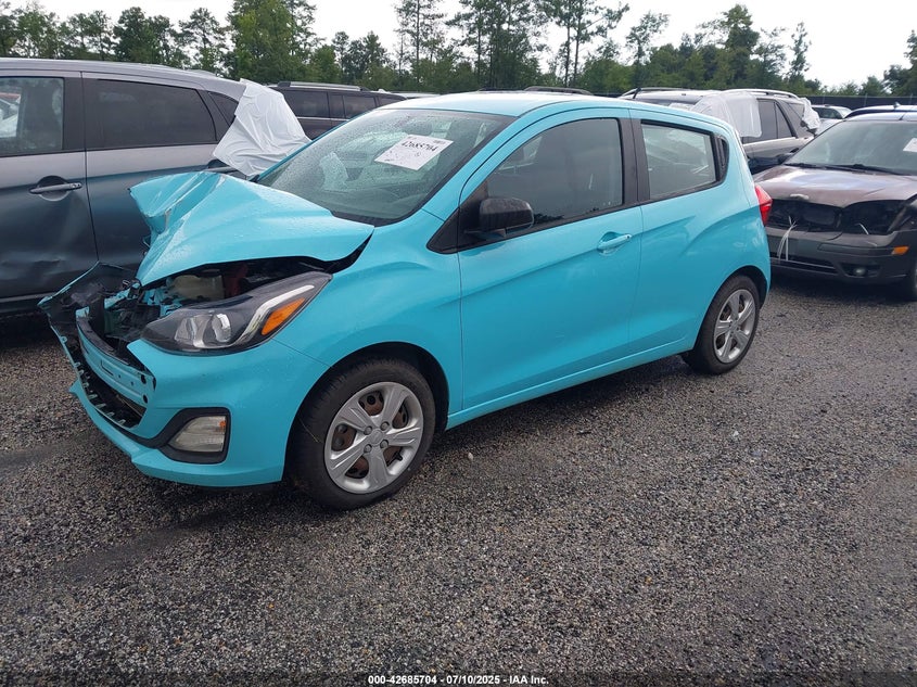 2021 Chevrolet Spark Fwd Ls Automatic turquoise hatchback gasoline KL8CB6SA3MC741935 photo #3