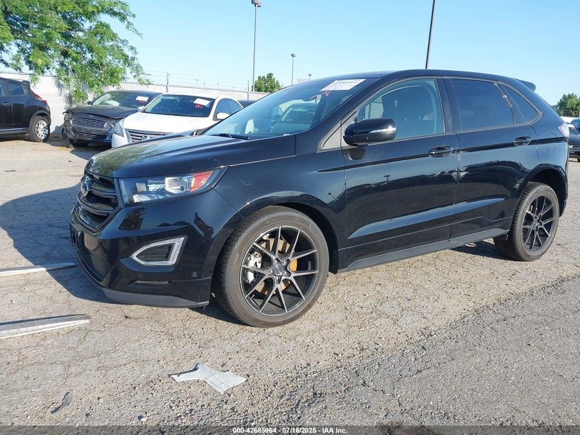 Vin: 2fmpk4ap6jbc60524, lot: 43179088, ford edge sport 20182