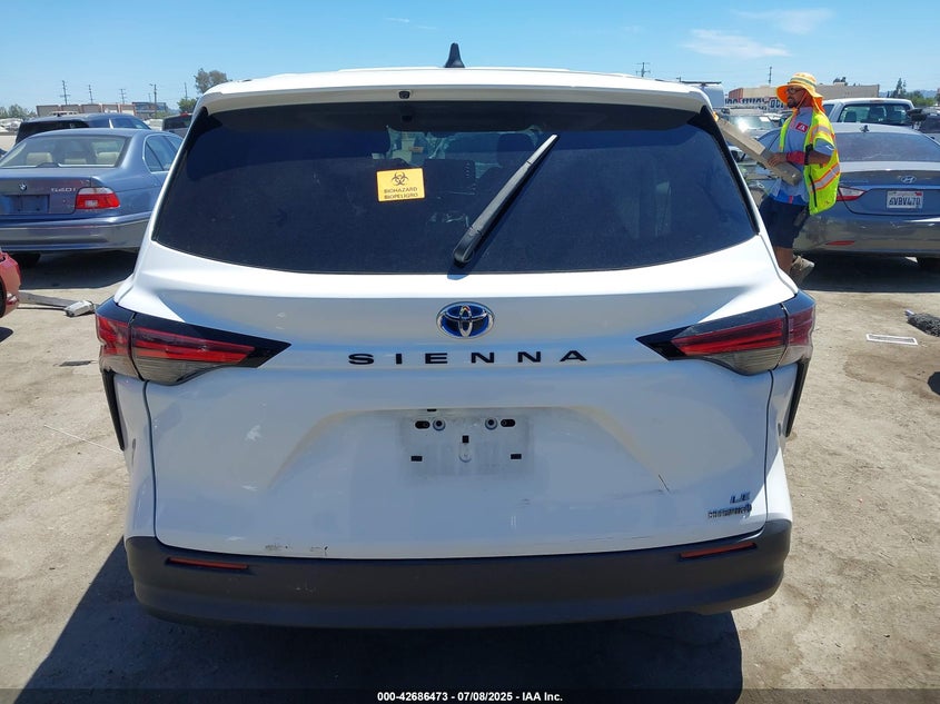 2021 Toyota Sienna Le VIN: 5TDKRKEC2MS035767 Lot: 42686473
