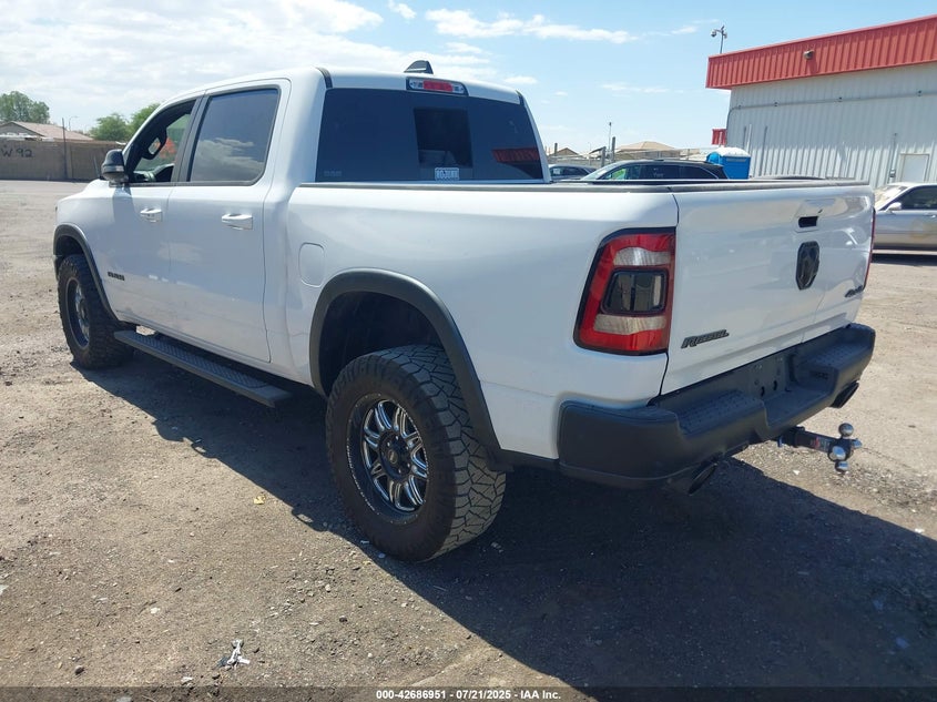 Vin: 1c6srflt5ln285591, lot: 43180074, ram 1500 rebel  4x4 5'7 box 20203