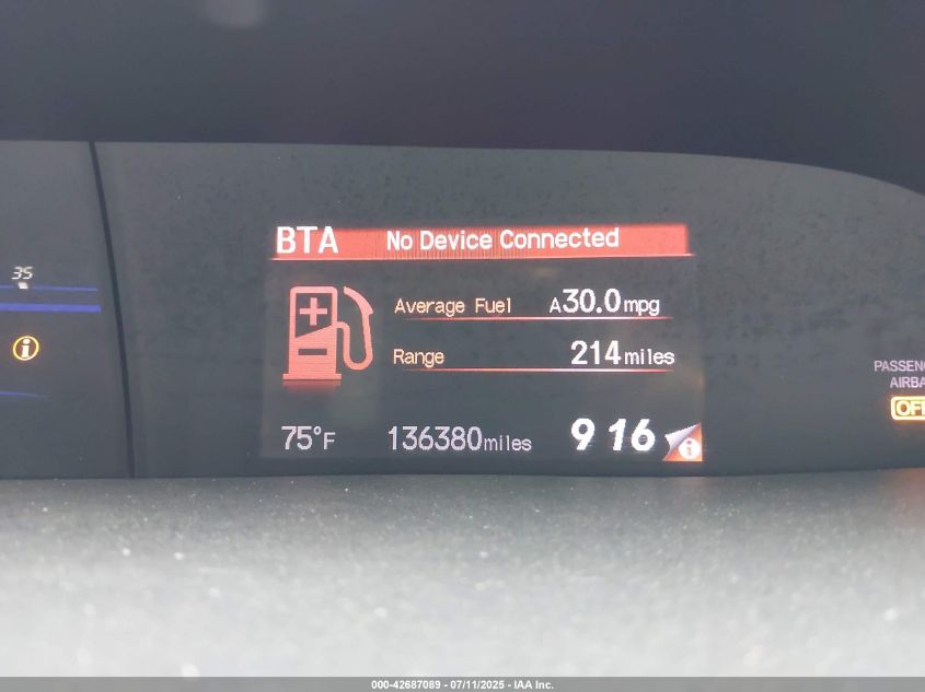 2012 Honda Civic Ex-L VIN: 2HGFG3B07CH514949 Lot: 42687089