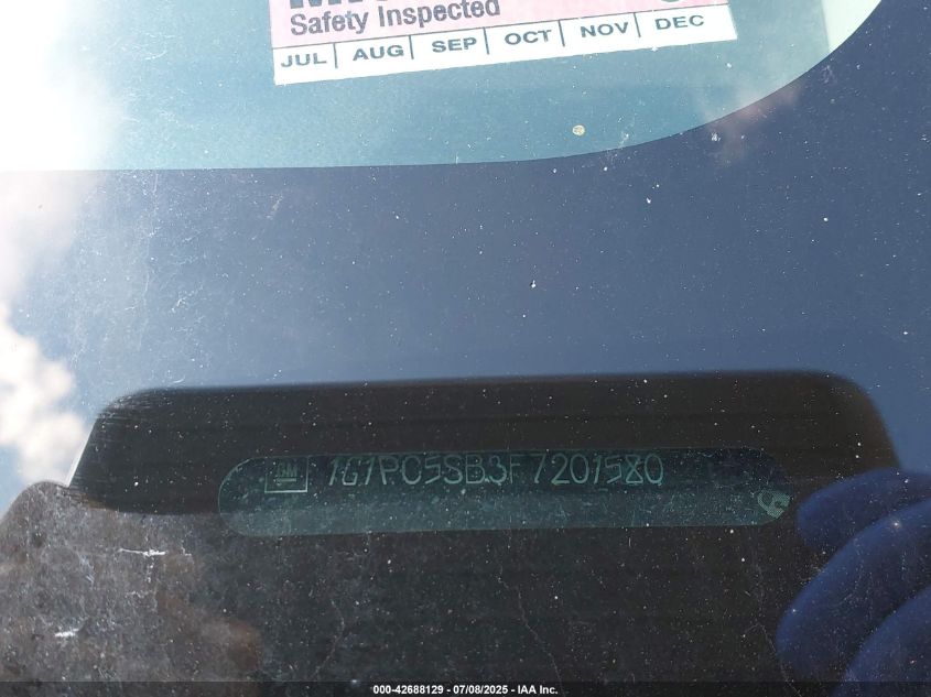 2015 Chevrolet Cruze 1Lt Auto VIN: 1G1PC5SB3F7201580 Lot: 42688129