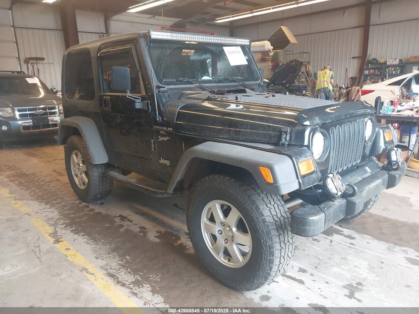 2001 Jeep Wrangler Sport black other gasoline 1J4FA49S91P341984 photo #1