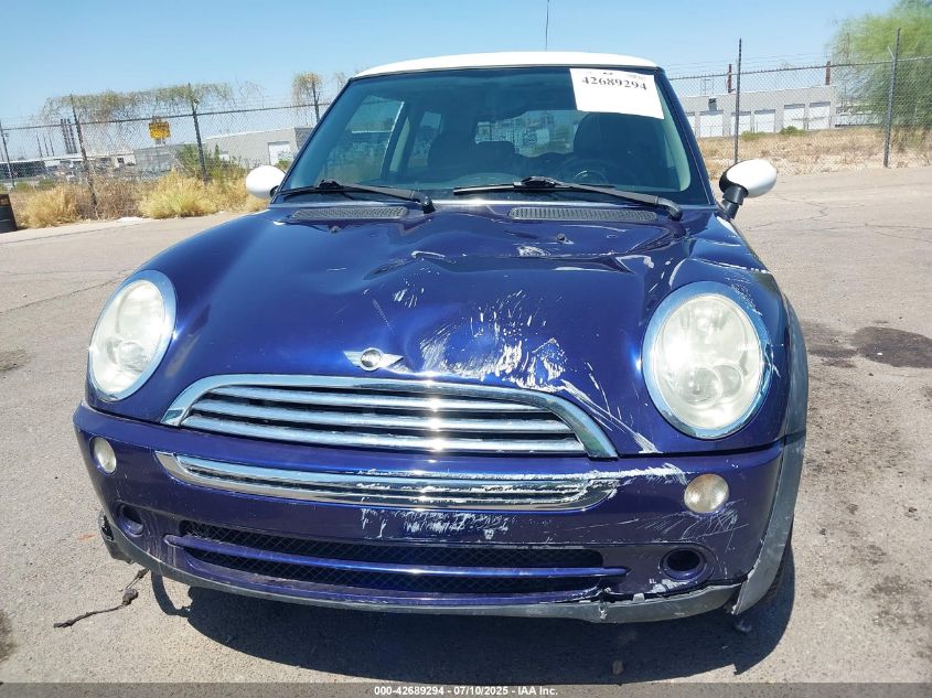2005 Mini Cooper VIN: WMWRC33455TJ66516 Lot: 42689294