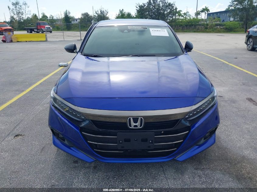 2022 Honda Accord Sport VIN: 1HGCV1F33NA121632 Lot: 42689531