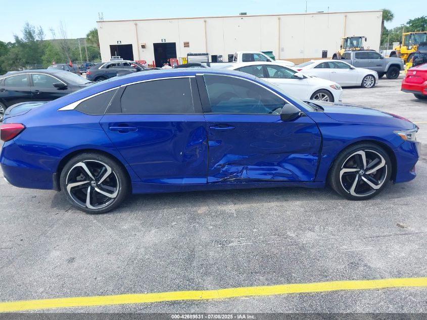 2022 Honda Accord Sport VIN: 1HGCV1F33NA121632 Lot: 42689531