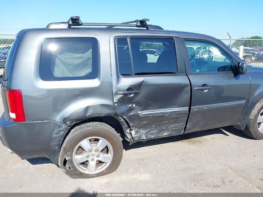 2011 Honda Pilot Ex-L VIN: 5FNYF4H52BB044594 Lot: 42689687