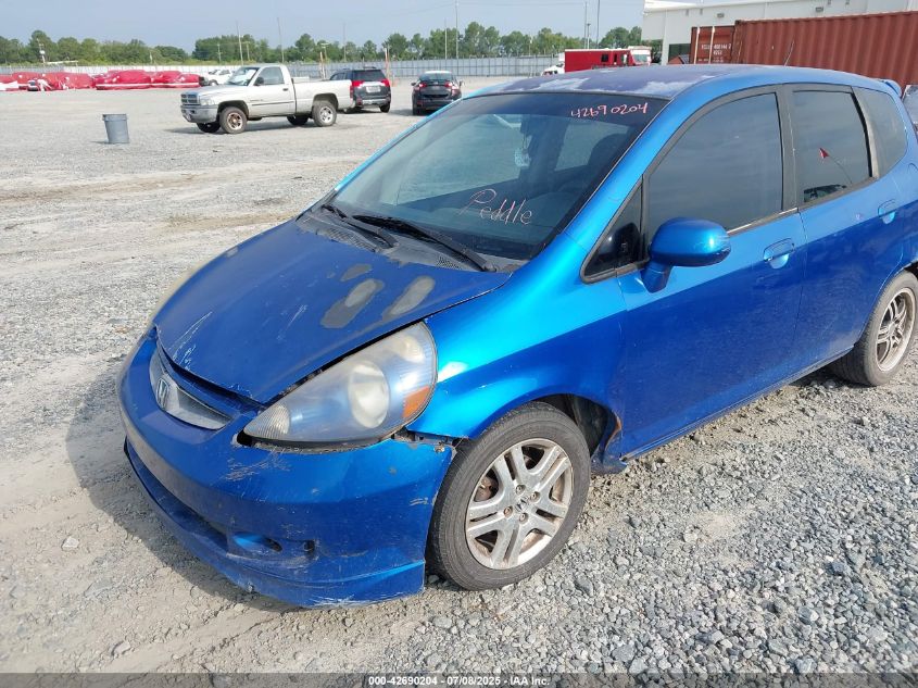 2008 Honda Fit Sport VIN: JHMGD38698S032800 Lot: 42690204
