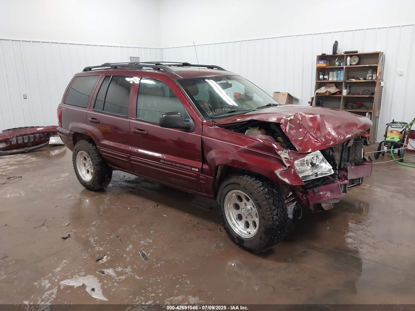 2000 Jeep Grand Cherokee Limited red other gasoline 1J4GW58N6YC200105 photo #1