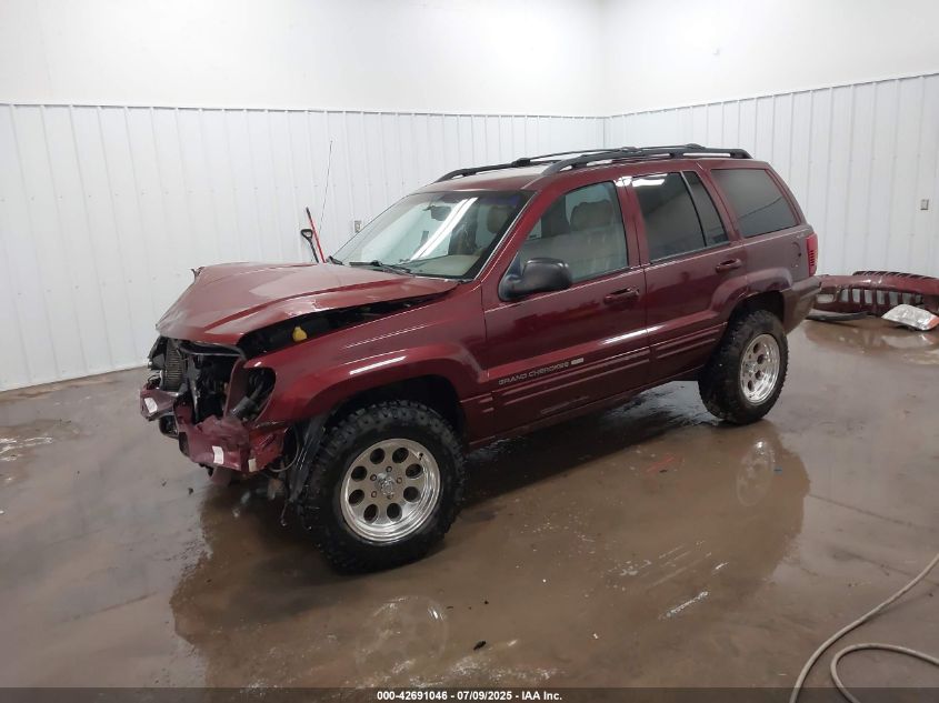 2000 Jeep Grand Cherokee Limited red other gasoline 1J4GW58N6YC200105 photo #3