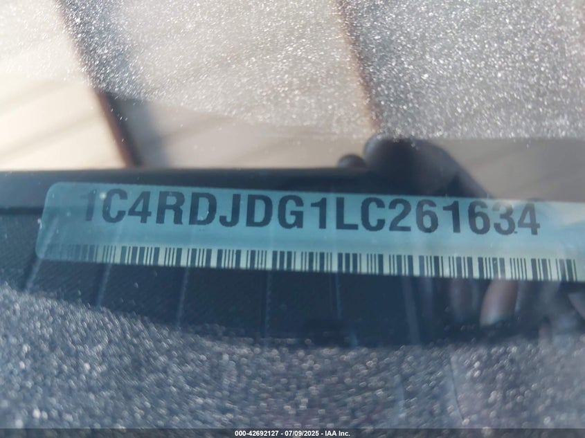 2020 DODGE DURANGO GT - 1C4RDJDG1LC261634