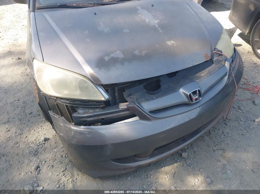 2005 Honda Civic Lx VIN: 2HGES16695H615698 Lot: 42692285