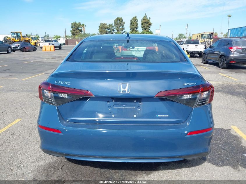 2025 Honda Civic Hybrid Sport/Sport Touring VIN: 2HGFE4F81SH322436 Lot: 42692513