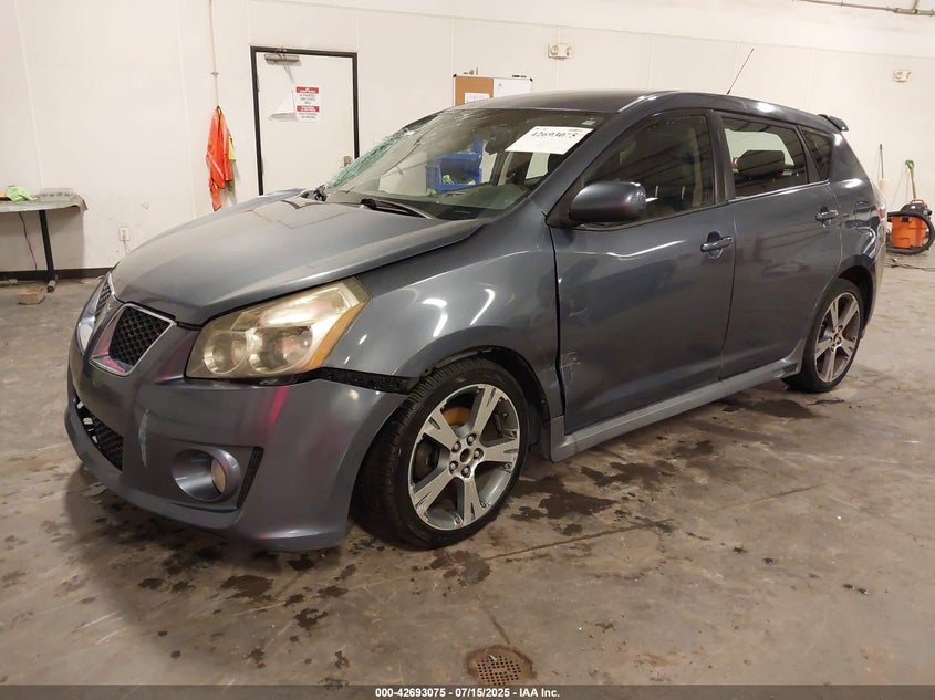 2009 Pontiac Vibe Gt blue hatchback gasoline 5Y2SR67009Z433236 photo #3