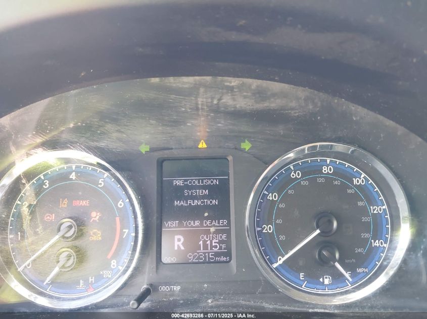 2019 Toyota Corolla Le VIN: 5YFBURHE4KP874507 Lot: 42693286