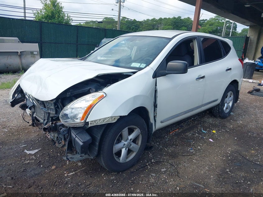2012 Nissan Rogue S white other gasoline JN8AS5MV7CW355769 photo #3