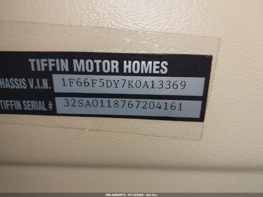 2019 Ford F53 - 1F66F5DY7K0A13369