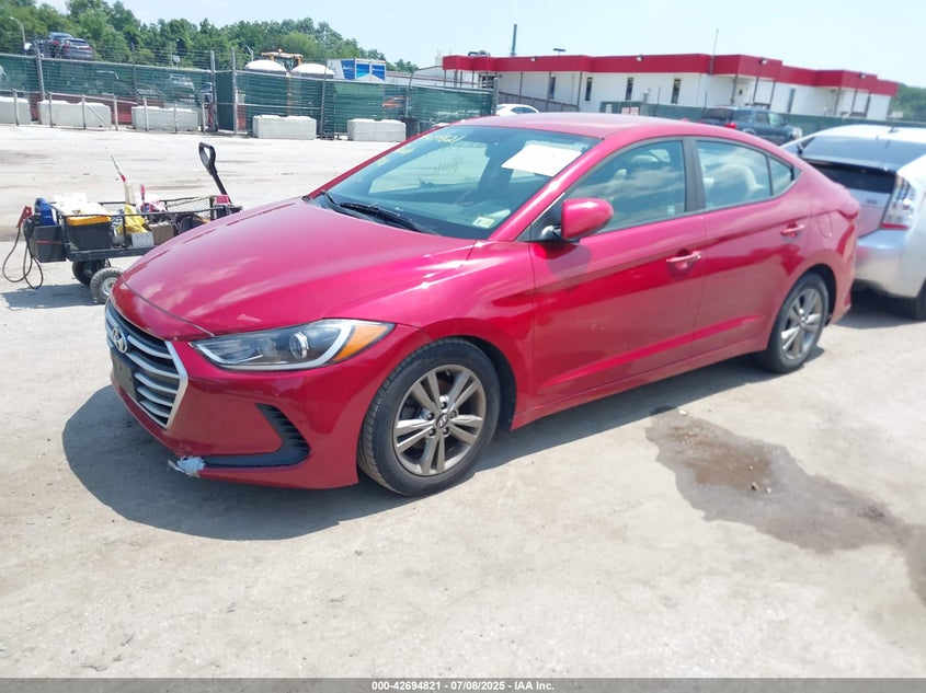 VIN 5NPD84LF0HH160654 2017 HYUNDAI ELANTRA SE