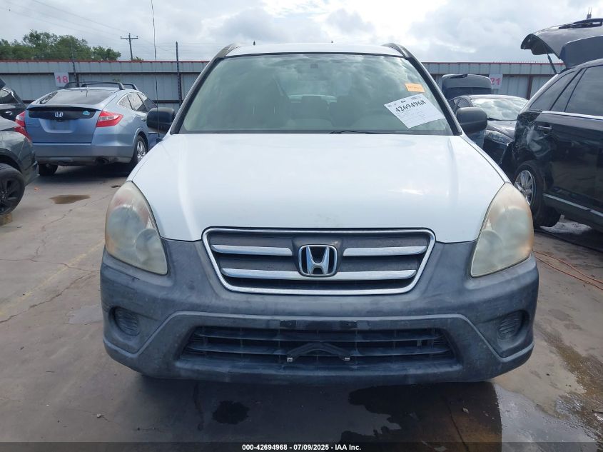2006 Honda Cr-V Lx VIN: JHLRD68546C005047 Lot: 42694968