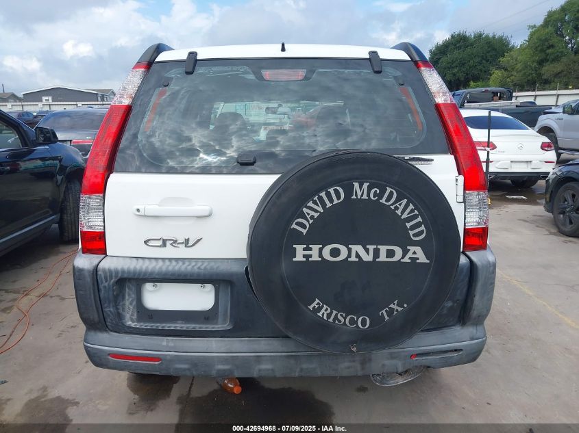 2006 Honda Cr-V Lx VIN: JHLRD68546C005047 Lot: 42694968