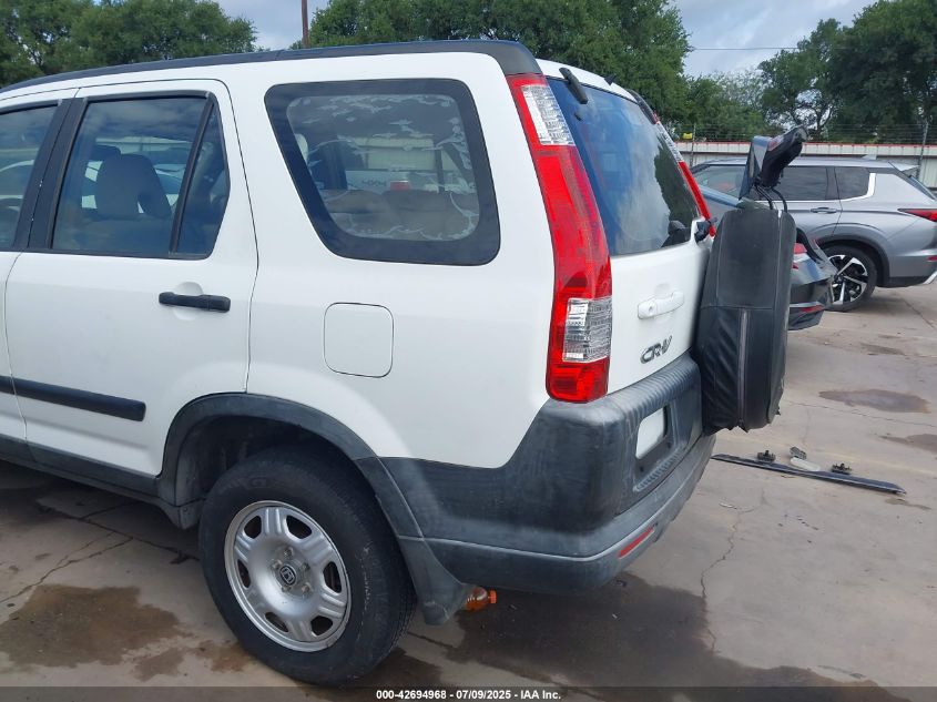 2006 Honda Cr-V Lx VIN: JHLRD68546C005047 Lot: 42694968