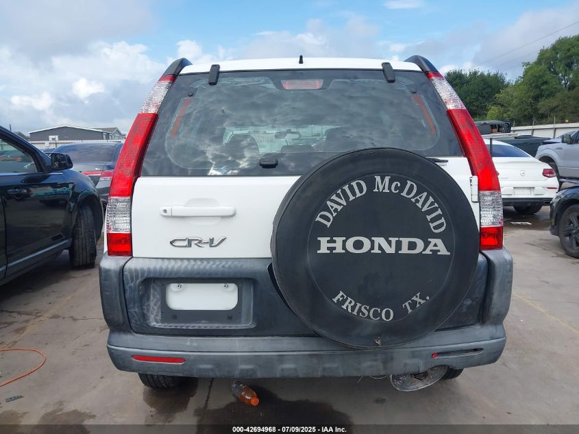 2006 Honda Cr-V Lx VIN: JHLRD68546C005047 Lot: 42694968