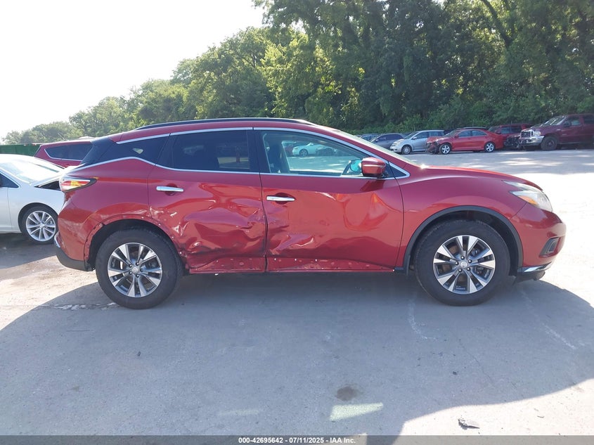 2015 Nissan Murano Sv VIN: 5N1AZ2MH9FN213980 Lot: 42695642