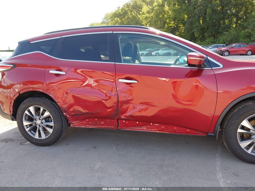 2015 Nissan Murano Sv VIN: 5N1AZ2MH9FN213980 Lot: 42695642